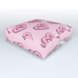Aries Candy Hearts Outdoor Floor Cushion