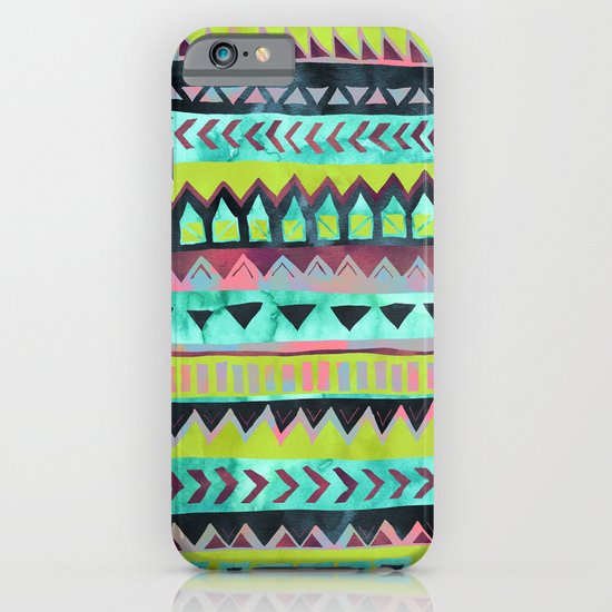 PATTERN {Tribal Stripe - Green} iPhone & iPod Case