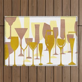 Mid-Century Modern Abstract Celebration Outdoor Rug