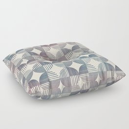 Block Print Circle - Light Floor Pillow