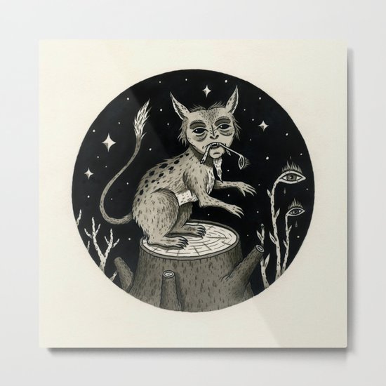 Caught Snacking Metal Print