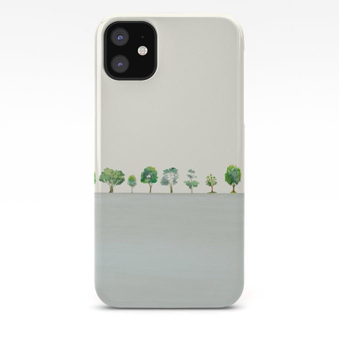 A Row Of Trees iPhone Case