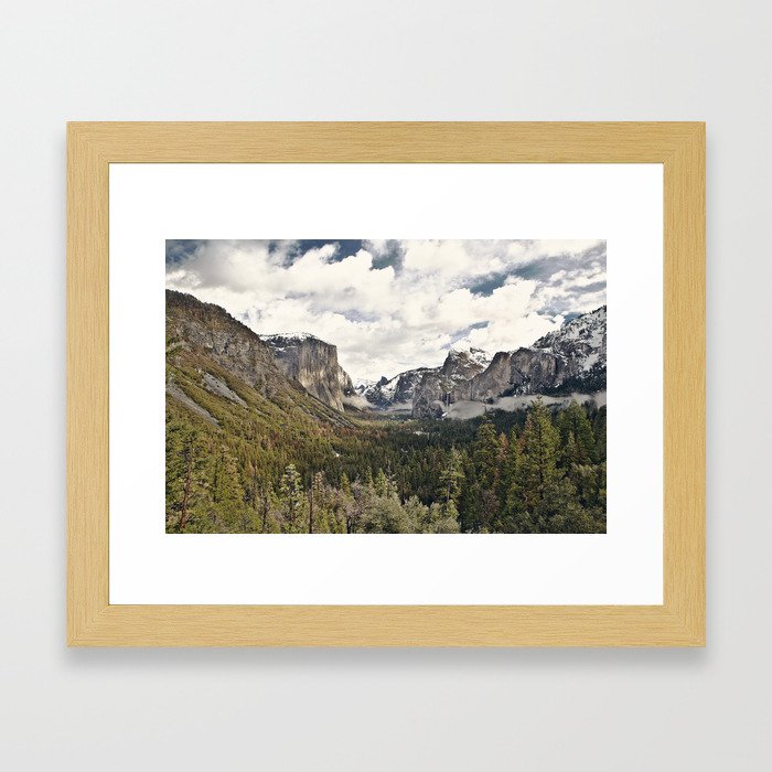 Yosemite Tunnel View Framed Art Print