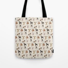 Vintage Goat All-Over Fabric Print Tote Bag