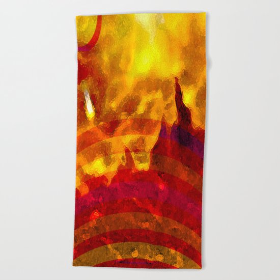 The Red Planet. Beach Towel
