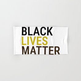 Black Lives Matter 01 in Yellow Hand & Bath Towel