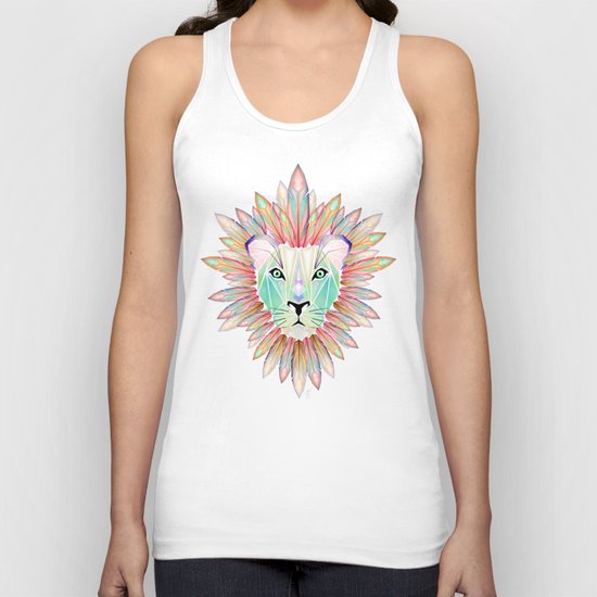 lion colorful Unisex Tank Top