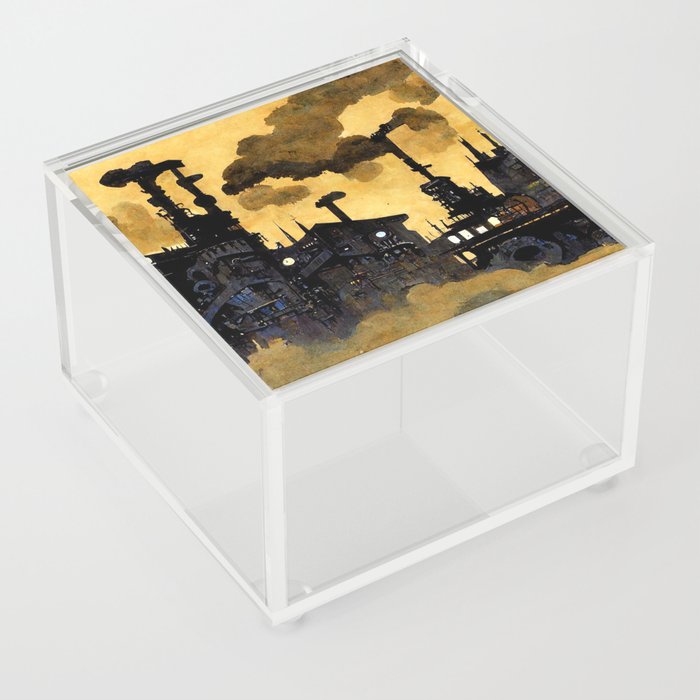 A world enveloped in pollution Acrylic Box