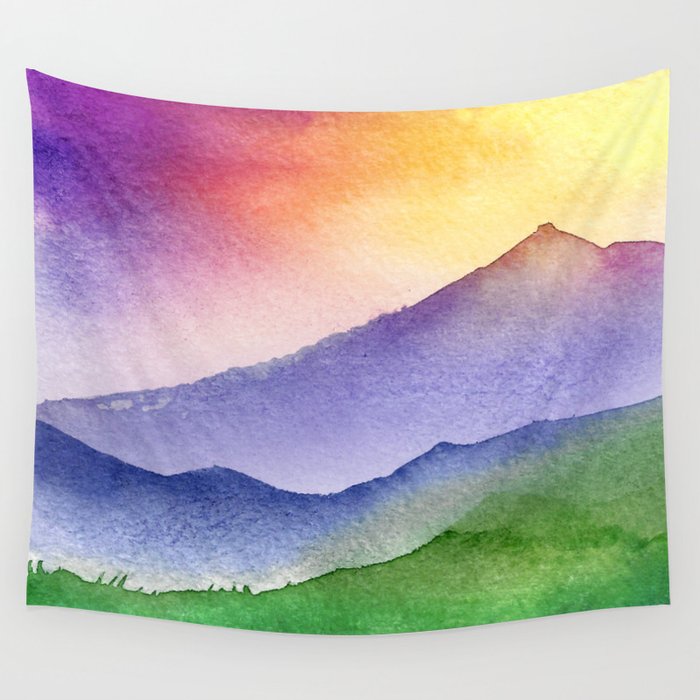 Sunrise Mountain Wall Tapestry