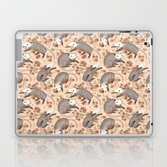 Opossum and Roses Laptop & iPad Skin