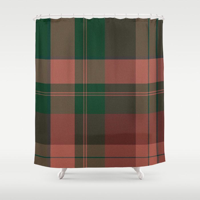 Wool Like Plaid Shower Curtain By Jost Society6