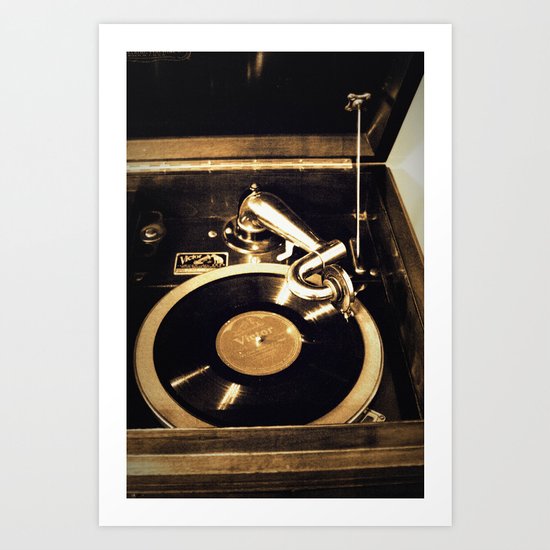 vintage music Art Print