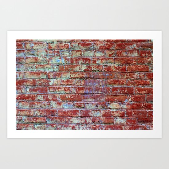 Brick Wall Art Print