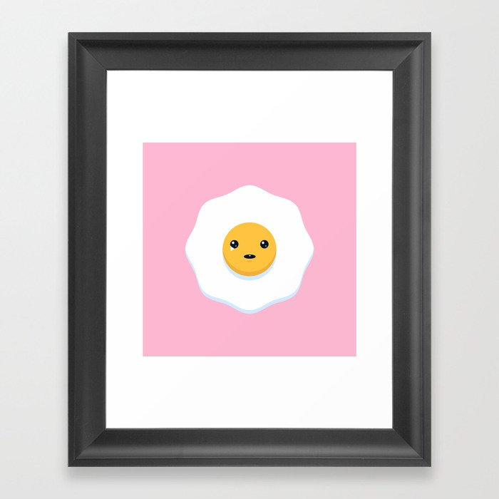 Sad Egg Framed Art Print