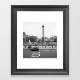 Trafalgar Square, London England Framed Art Print