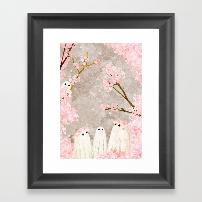 Cherry Blossom Party Framed Art Print