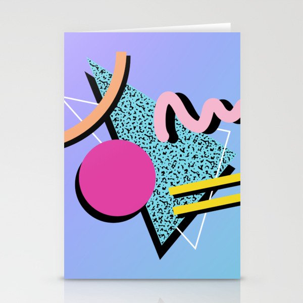 Memphis pattern 98 - 80s / 90s Retro Stationery Cards