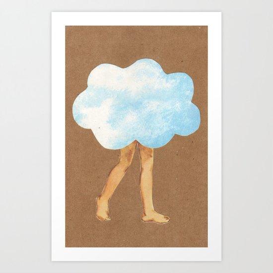 Cloud Girl Art Print
