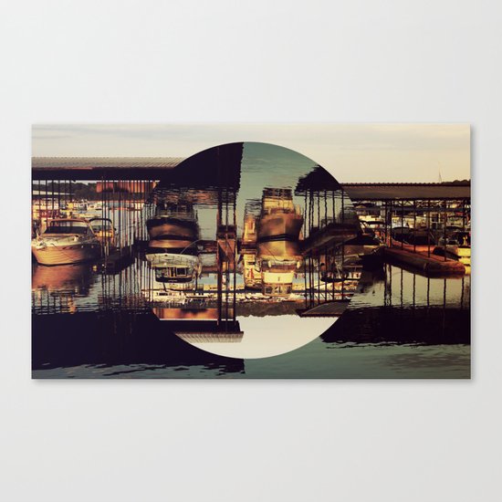 MARINA, INVERTED CIRCLE. Canvas Print