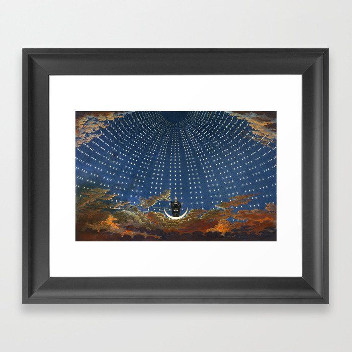 The Hall of Stars in the Palace of the Queen of the Night Framed Art Print