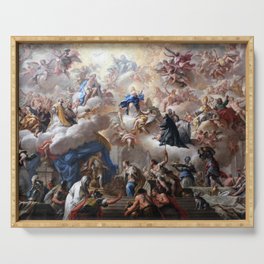 The triumph of the Immaculate Paolo de Matteis 1715 Serving Tray