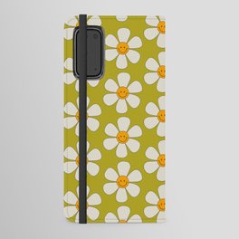 smiley face flowers Android Wallet Case