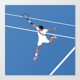 Roger Federer Backhand Canvas Print