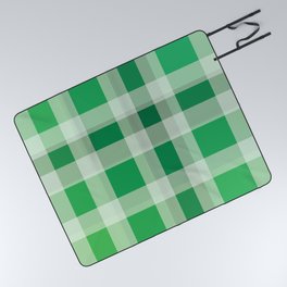 Green Plaid Picnic Blanket