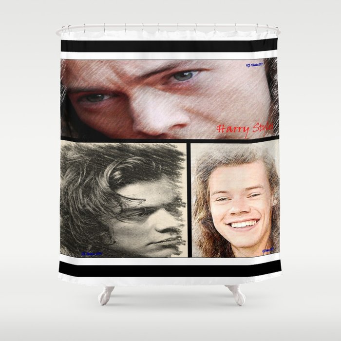 Harry Styles One Direction 1d, One Direction Shower Curtains