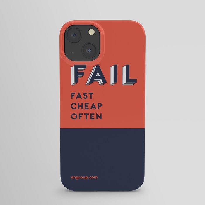 Fail Fast, Fail Cheap, Fail Often iPhone Case