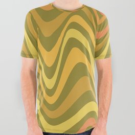 Retro Squiggles All Over Graphic Tee | Lines, Retro, 60S, Abstract, Graphicdesign, Boho, 70S, Curated, Shapes, Psychedelic 