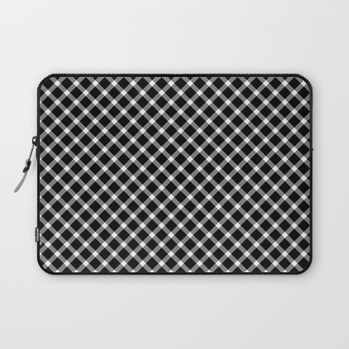 Classic Gingham Black and White - 10 Laptop Sleeve