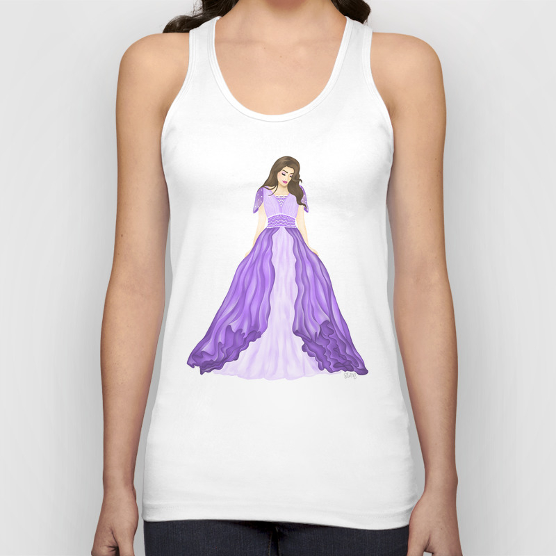 purple tank top dress