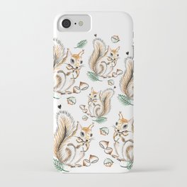 Autumn Squirrel iPhone Case