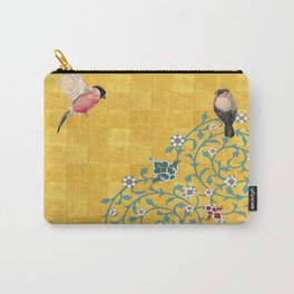 Persian Illustration Carry-All Pouch | Mosaic Art, Graphicdesign, Modern Art, Aesthetic, Arabesque, Boho, Persian Art, Unique, Drawings, Yellow 