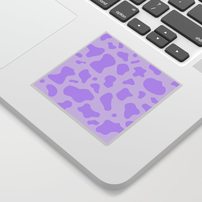 purple cow print pattern, mooo Art Print by Blooming Good