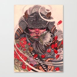 Female Samurai Warrior Canvas Print