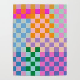 Checkerboard Collage Poster