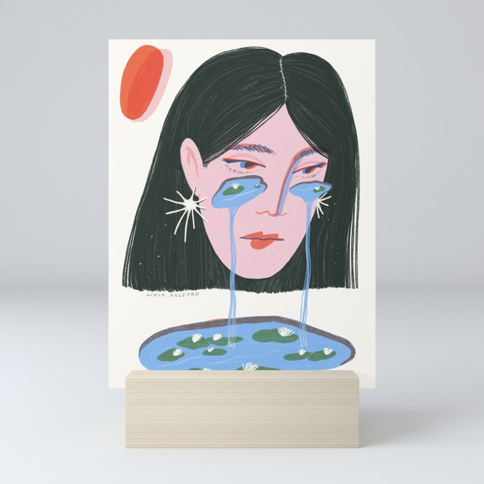 Water Lily Tears Mini Art Print