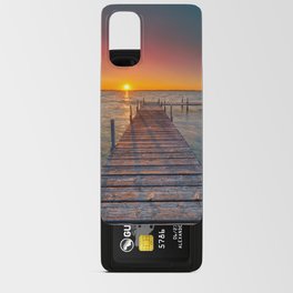 Orange Lake Sunset, Dock  Android Card Case