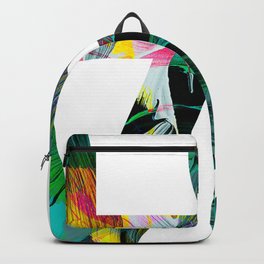Tropical LOVE brush strokes Backpack | Tropical, Love, Paintbrush, Good, Decor, Typography, Dominiquevari, Color, Vibes, Vibrant 