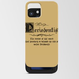 Medieval Master Periodontist iPhone Card Case