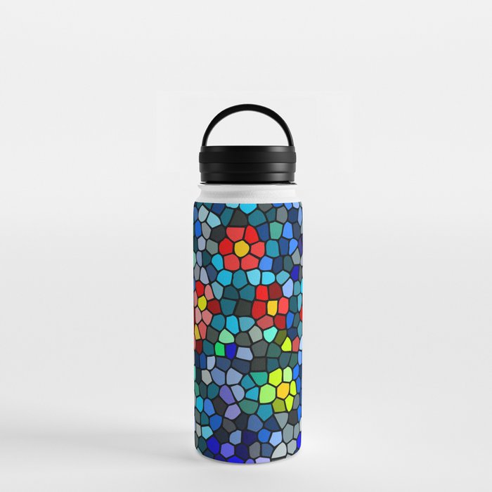 Mosaic Church Pattern Design Water Bottle