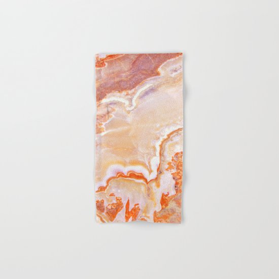Peach Onyx Marble Hand & Bath Towel