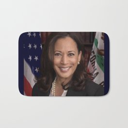 official portrait of Kamala Harris Bath Mat | Commander, Chief, Election, Washington, Senate, President, Harris, Governement, Usa, Democrat 