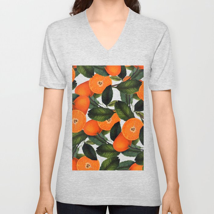 The Forbidden Orange #society6 #decor #buyart V Neck T Shirt