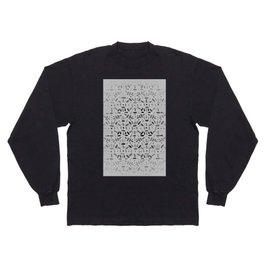 grey pattern design Long Sleeve T-shirt
