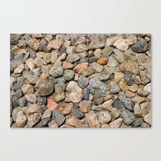 Gravel Stones Canvas Print