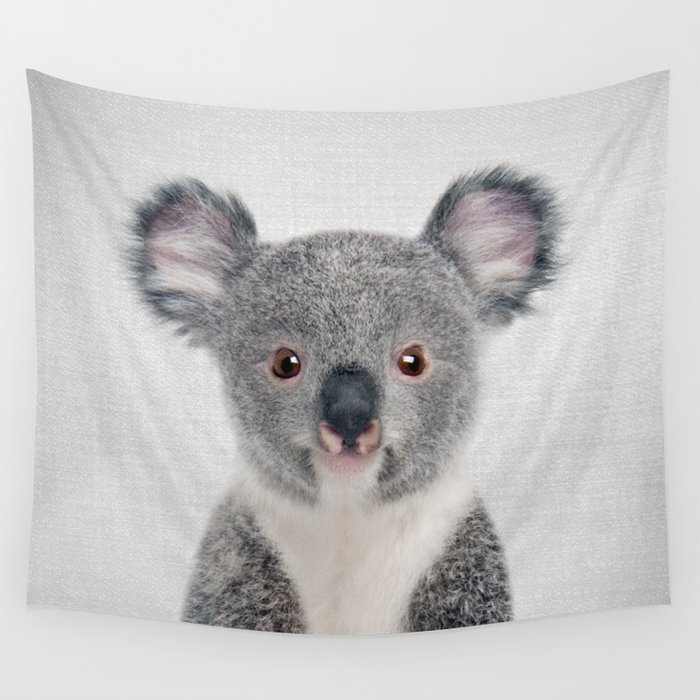 Baby Koala - Colorful Wall Tapestry