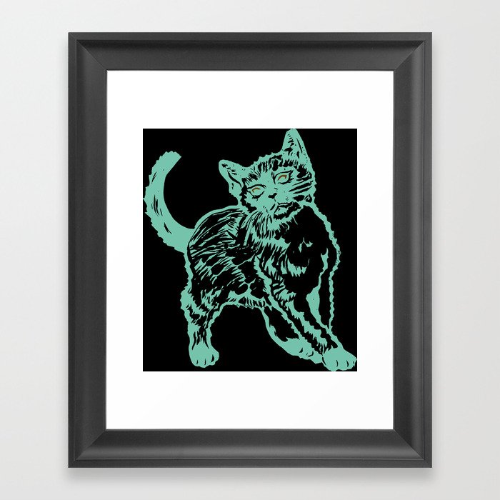 Baby Siamese Kitty Framed Art Print